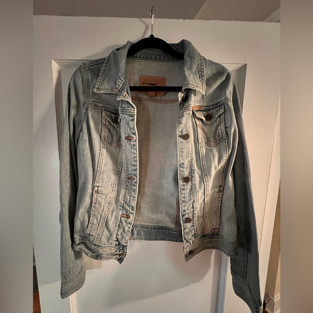 Hollister denim jacket lightly worn
